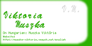 viktoria muszka business card